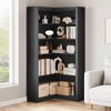 Garvee Corner Bookshelf 71.8'' Farmhouse Corner Bookcase,  5 Tier L-Shaped Tall Bookcase Corner Shelf Large Display Rack - 3 of 4