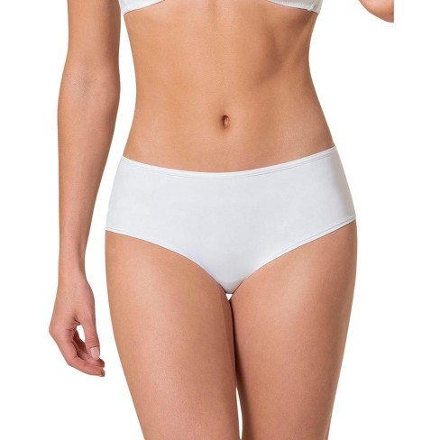 Seamless Lingerie Ultra Soft Hipster Underwear - Pure White S/M