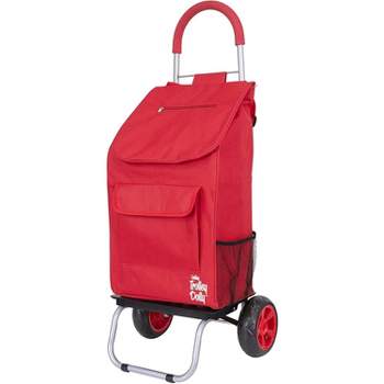 dbest products Trolley Dolly Foldable Shopping Cart for Groceries with Wheels Removable Bag Rolling Personal Handtruck