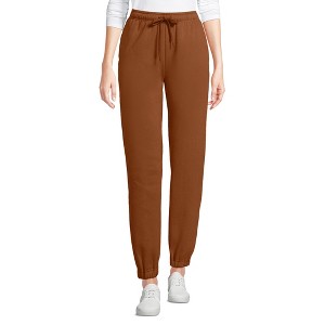 Lands' End Women's Serious Sweats High Rise Jogger Pants - 1 of 3
