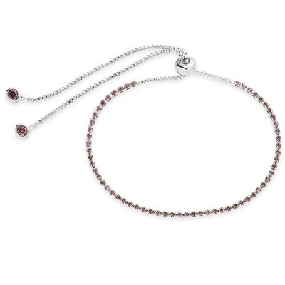 SHINE by Sterling Forever Adjustable CZ Slider Bracelet