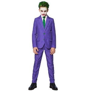 Suitmeister Boys Party Suit - The Joker Costume - Purple - 1 of 4