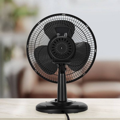 Holmes 12&#34; Oscillating 3 Speed Adjustable Table Fan with Push Button Controls