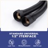 WOWOW PVC 63 in. Shower Head Hose in Matte Black - 3 of 4