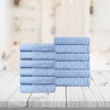Premium Cotton Herringbone Medium Weight Bathroom Towel Set by Blue Nile Mills - 2 of 4