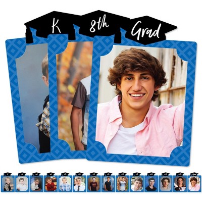 Big Dot of Happiness Blue Grad - Best is Yet to Come - 8 x 10 inches K-12 School Photo Holder - DIY Graduation Party Decor - Picturific Display