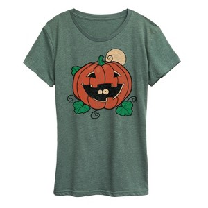 Women's - Instant Message - Vintage Pumpkin Surprise Short Sleeve Graphic T-Shirt - 1 of 4
