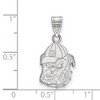Black Bow Jewelry 10k White Gold Georgia Bulldogs NCAA Medium Pendant - 2 of 3
