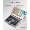 RFID Passport Holder Travel Wallet for Women, Leather Passport Cover - 2 of 4