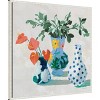 Amanti Art 30"x30" Bungalow Floral Vases by Danhui Nai Framed Canvas Wall Art Print White  : Modern Botanical Lithograph - 2 of 4