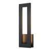 ALOADECOR H20'' Modern Outdoor Integrated LED Wall Light 24W Matte Black Linear Exterior Sconce with Frosted Acrylic Shade for Garage Entryway - 3 of 4