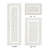 Hotel Bath Rug 100% Premium Cotton Tufted Weave Two Tone Reversible 3 Piece Bathroom Rug Set, Super Soft & Water Absorbent, Machine Washable Bathmat - 2 of 4