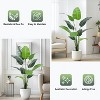 Artificial Bird of Paradise Plant, 5ft Faux Palm Tree Potted Plant, Faux Banana Leaf Tall Tropical Green Tree for Home and Office Decoration - 4 of 4