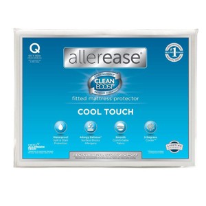 Allerease Perfect Protection Cool Touch Waterproof Machine Washable Fitted Mattress Protector - 1 of 4
