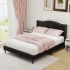 Costway Queen Size Upholstered Bed Frame with Nailhead Trim Headboard Wooden Slats Support - image 4 of 4