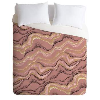 Full/Queen Pattern State Sketch Sedona Comforter Set Pink - Deny Designs