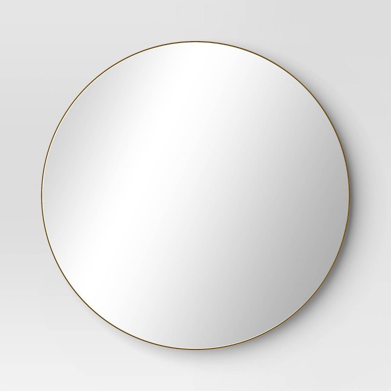 28&#34; Round Infinity Circle Mirror Brass - Threshold&#8482;, 1 of 6
