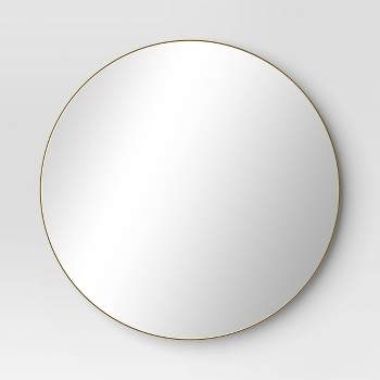 28" Round Infinity Circle Mirror Brass - Threshold™