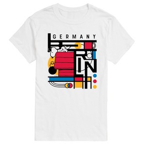 Men's - Peanuts - Snoopy Berlin Bauhaus Short Sleeve Graphic T-Shirt - 1 of 4
