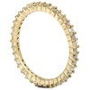 Pompeii3 1ct Rough Gray Diamond Eternity Ring 14K Yellow Gold - 3 of 4