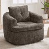 CAVINAS Swivel Barrel Chair,Lounge Chair with 250lbs Capacity,Dual-Layer Cushion,36.6" Round Accent Chair for Living Room,Office - 2 of 4