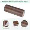 Unique Bargains Self Adhesive Wood Grain Design Durable Easy to Apply Repair Tape - 2 of 4