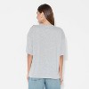 Women's Queens NY Oversized Short Sleeve Graphic T-Shirt - Light Gray - 3 of 3
