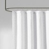 LunaLulinlk Woven Clipped Solid Shower Curtain - 4 of 4