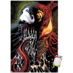 Trends International Marvel Comics - Carnage - Face Split with Venom Unframed Wall Poster Prints - 1 of 4