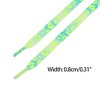 INSPIRE CHIC Leopard Multicolor Tie Dye Gradient Flat Shoelaces Sports Sneakers 2 Pairs - 3 of 4