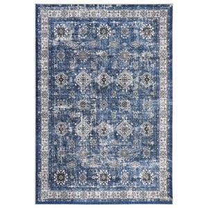 Area Rugs - Machine Washable, Vintage Boho Design, Large Size, Non Slip, Soft Distressed Low Pile Carpet - 1 of 4