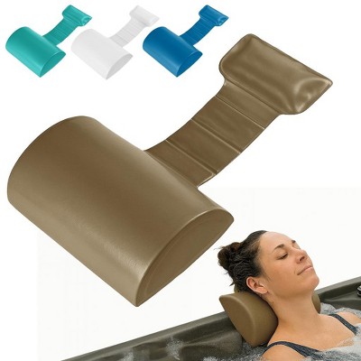 California Sun Deluxe Spa Hot Tub Headrest Pillow – Weighted Vinyl Waterproof Cushion for Jacuzzi
