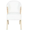23.62"Modern Accent Chair with White Upholstery - 4 of 4