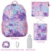 CLUB LIBBY LU Light Pink Galaxy Backpack Set for Girls, 16 inch, 6 Pieces - Includes Foldable Lunch Bag, Water Bottle, Scrunchie, & Pencil Case - 2 of 4