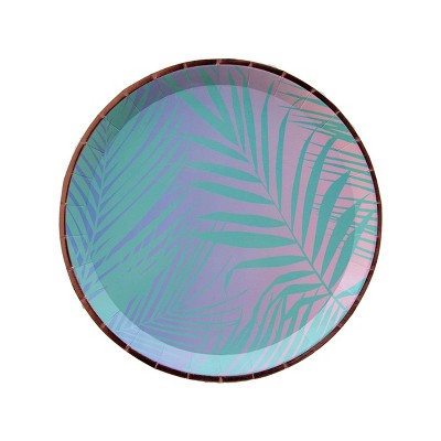 Jollity & Co. - Shake Ya Palm Dessert Plates - Pack of 8 Paper Plates