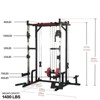 Naysaye Exercise Trainers Power Cage with LAT Pull Down and Storage 1400LBS Capacity for Garage and Home Gym Use, Orange, 32"*21"*6" - 4 of 4
