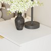 Famapy Modern Glam Black/White Nightstand with 2 Drawers & Gold Accents,Bedside Table  with Metal Legs for Bedroom,End Table - 4 of 4