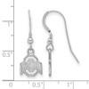 Black Bow Jewelry Sterling Silver Ohio State Buckeyes NCAA Dangle Earrings - 2 of 4