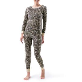 Fruit of the Loom Women's and Plus Long Underwear Waffle Thermal Top and Bottom Set