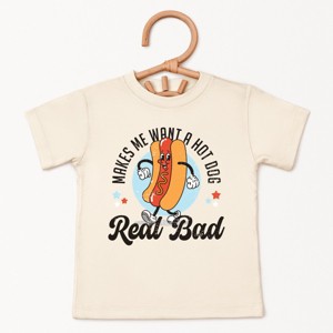 The Juniper Shop Me Wants A Hot Dog Real Bad Cartoon Toddler Short Sleeve Tee - 1 of 4