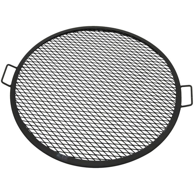 Sunnydaze Outdoor Camping or Backyard Heavy-Duty Steel Round X-Marks Fire Pit Cooking Grilling Grate, 1 of 9