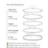 Gold Bracelets for Women Waterproof, 14K Real Gold Jewelry Sets Trendy Thin Dainty Stackable Cuban Link Paperclip - 4 of 4