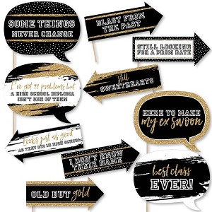Big Dot of Happiness Funny Reunited - School Class Reunion Party Photo Booth Props Kit - 10 Piece - 1 of 4