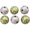 Kurt Adler Glass Ball Christmas Tree Ornament Set, Irish Design, Silver & Light Green 3" (6-Count) - 4 of 4