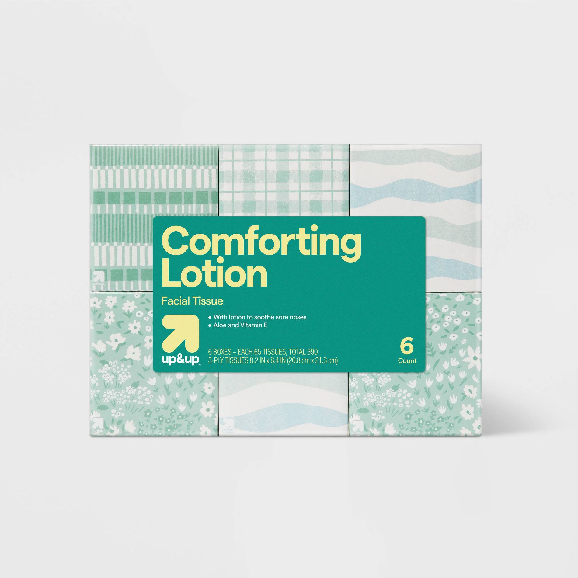 Facial Tissue with Lotion 3-Ply - up&up™