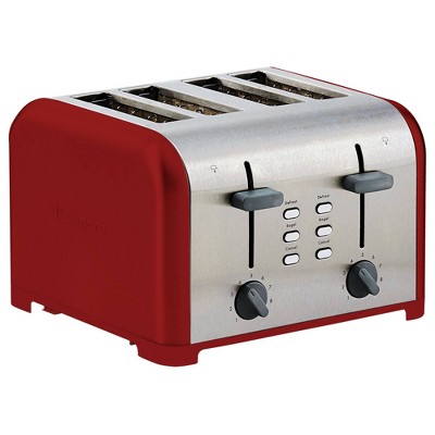 Kenmore 4-slice Toaster, Dual Controls, Wide Slot - Red Stainless Steel :  Target