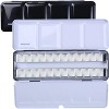 MEEDEN Empty Watercolor Tin Palette, Medium Travel Metal Paint Box with 26 Pcs Half Pans - 2 of 4
