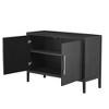 ORRD U-Style Wooden Sideboard Cabinet with 2 Doors & Metal Handles, Storage Cabinet for Entryway, Hallway, Living Room - 3 of 4