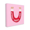 Wall Art by Ashley Singleton Attract Positive Vibes Pink/Red Magnet Kids' Unframed Canvas - Stupell Industries: Multicolor MDF Digital Art - 2 of 4
