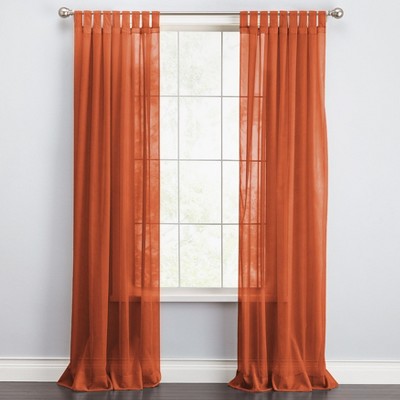 BrylaneHome BH Studio Sheer Voile Tab-Top Panel